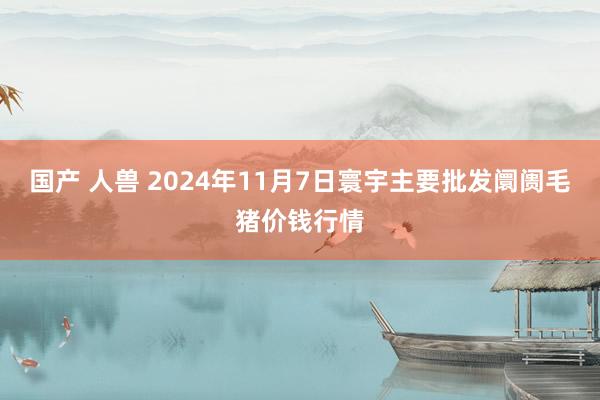 国产 人兽 2024年11月7日寰宇主要批发阛阓毛猪价钱行情