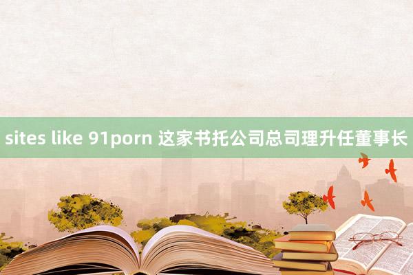 sites like 91porn 这家书托公司总司理升任董事长