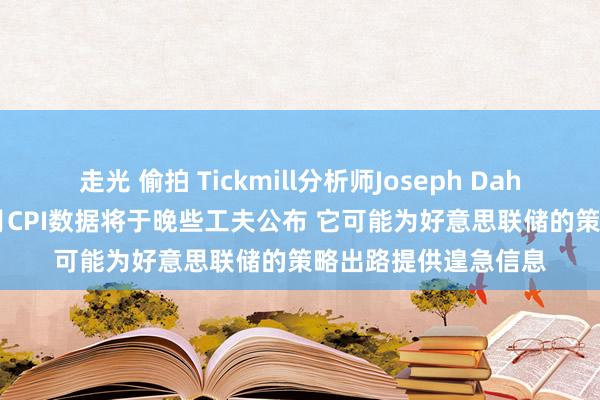 走光 偷拍 Tickmill分析师Joseph Dahrieh：好意思国11月CPI数据将于晚些工夫公布 它可能为好意思联储的策略出路提供遑急信息