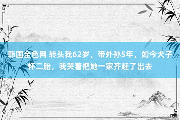 韩国全色网 转头我62岁，带外孙5年，如今犬子怀二胎，我哭着把她一家齐赶了出去