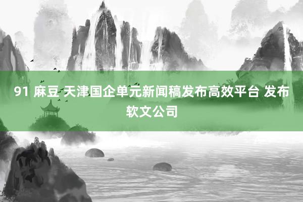 91 麻豆 天津国企单元新闻稿发布高效平台 发布软文公司